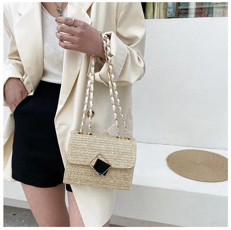 2025 NEW Waist Bags Fitshing Bohemian In Handnags For Women Box Chain Small Mini Holiday Beach Purse zhanyishengli