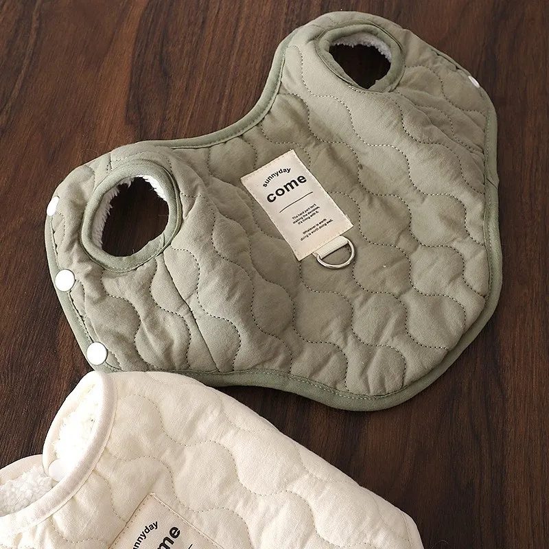 Dog Apparel Winter Jacket Pet Costume Chihuahua Bichon Vest Puppy Clothing Cotton Cardigan Coat Fleece Cat Warm Clothes HF27