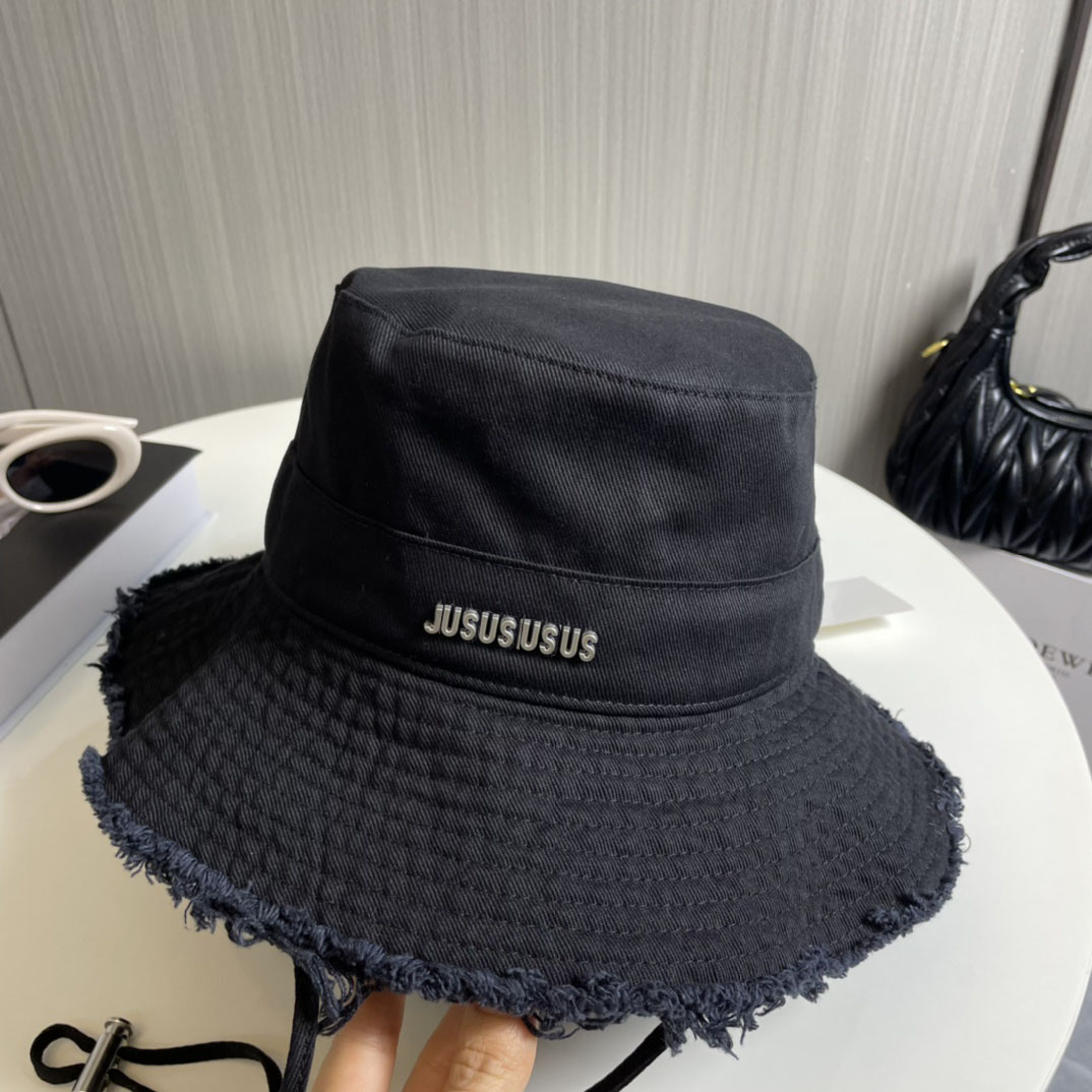 High version fisherman hat classic Jacquard luxury designer large brim sun hat men and women outdoor street beach pure cotton bucket hat