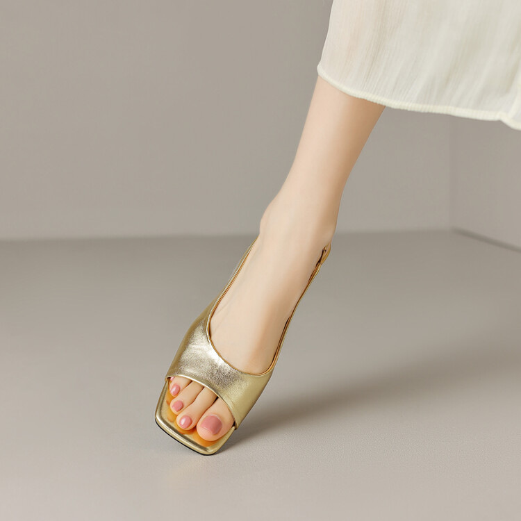 Designer gold sandals 2025 summer new women's shoes back strap Korean version simple fashion silver sandals Free Shipping For Early Spring Fashio