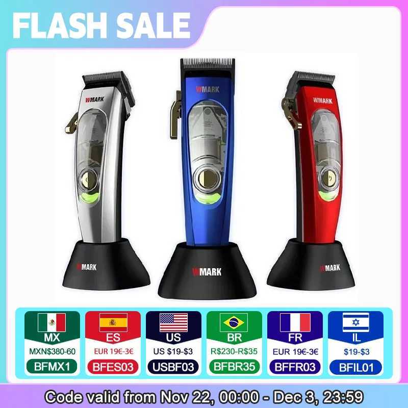 New WMARK NG-9004 Mens Hair Clipper MAGLEV Motor 10000RPM Hair Clipper Cordless Charging Edge Clipper W241212