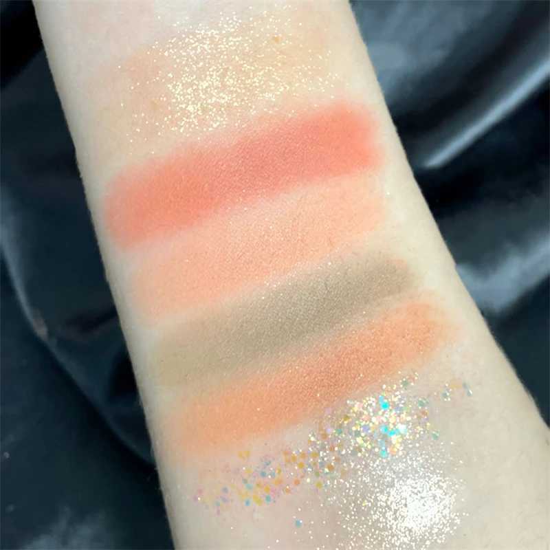 14 color tiger eye shadow palette sparkle eye shadow B waterproof cute makeup womens cosmeticsW241212
