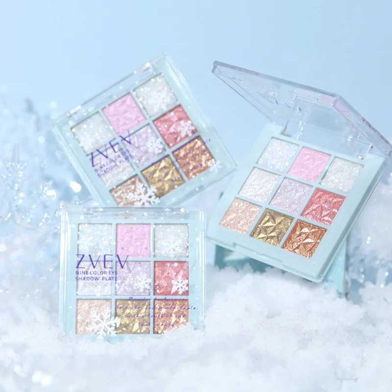 Dream Girl Eyeshadow Palette 9 Colors Snowflake Shimmer Matte Highlights Cool Tone Eye Shadow Korean Make-up Women CosmeticW241212