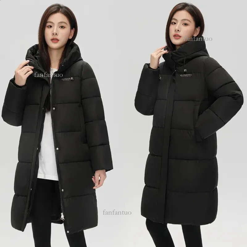 2023 Winter Jacket Women Parka Down Jackets Warm Long Hooded Parkas Females Thick Cotton Snow Wear Coats Puffer 240824