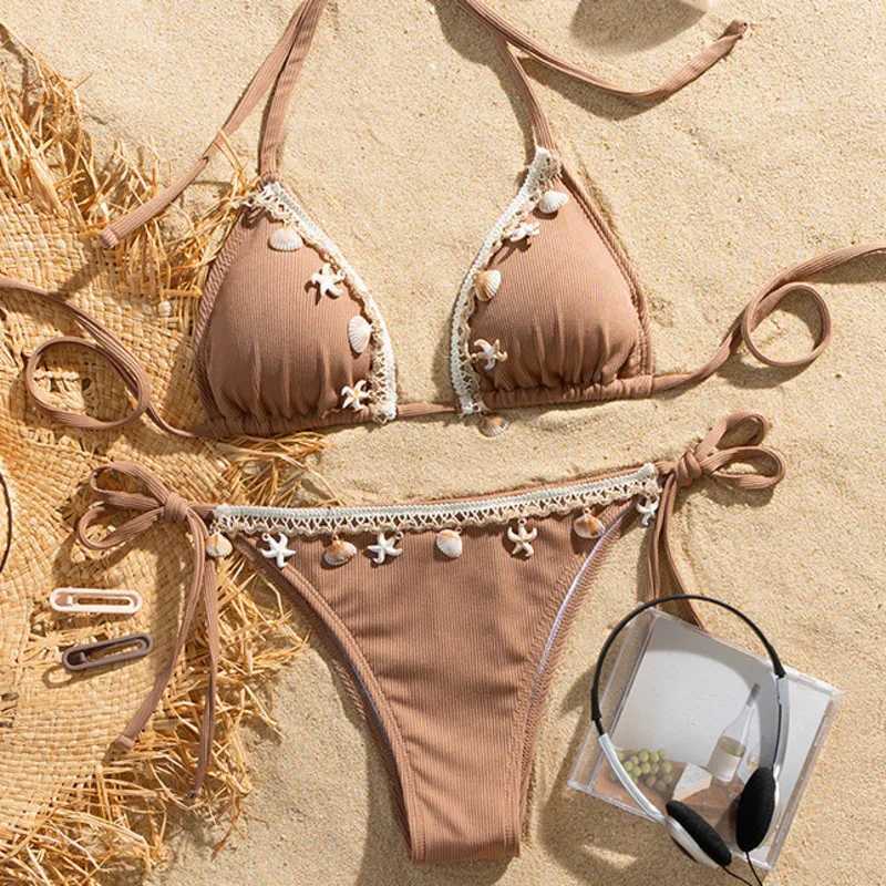 Sexy Bikinis 2025 Womens Swimwear Fa Swimsuit For Swimming Wear Bathing Suits Brazilian Bikini Set Beachwear Pool BatherXJ241212