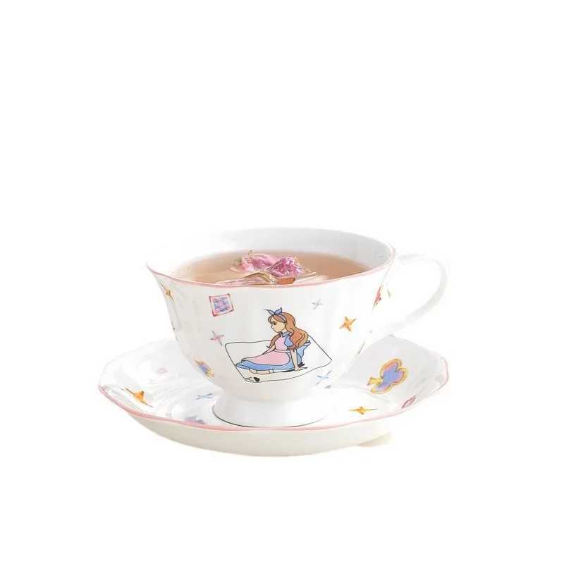 French rabbit Al Wonderland ceramic coffee cup set lightweight luxury ceramic kitchen cup Y241211