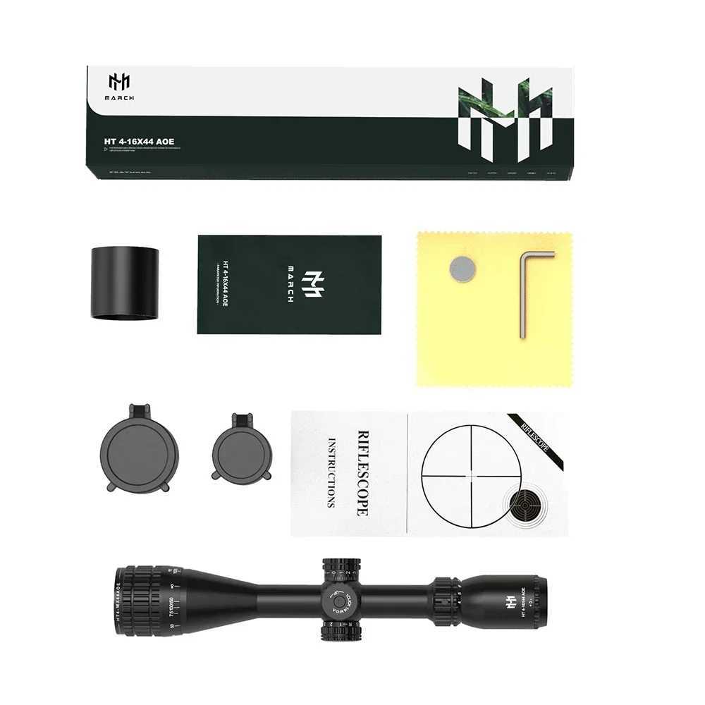See Clearly from Far Away| HT4-16X44AOE Tactical Riflescope for Spotting rifle scope airsoft accessoriesXJ241212