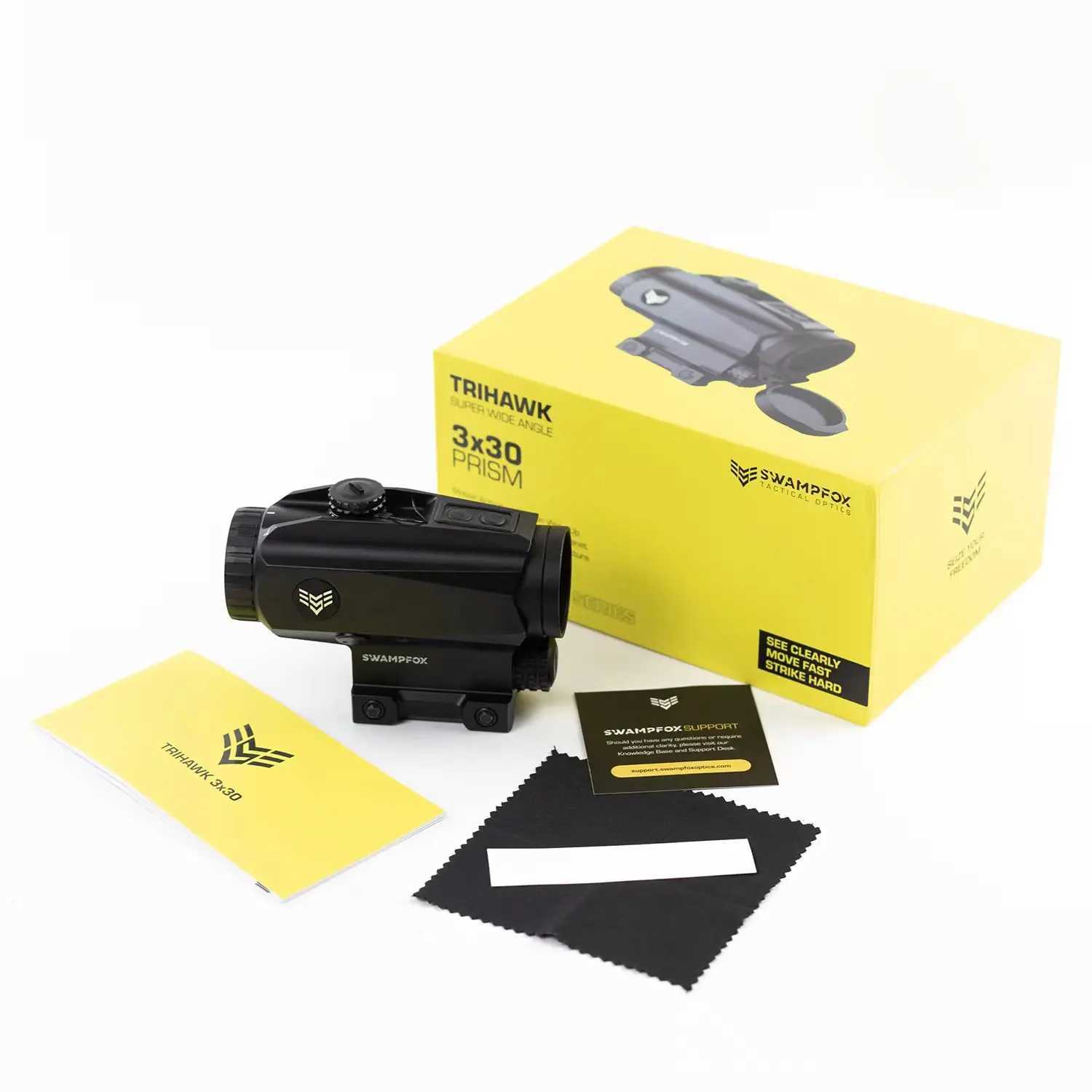SWAMPFOX TRIHAWK 3X30 Prism Scope Red/Green Reticle BDC/MOAXJ241212