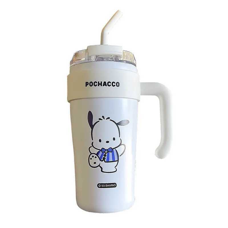 Handle stainless steel Bly cup high appearance ll strand cup girl hot cup water cup cartoon double beverage cup Y241211