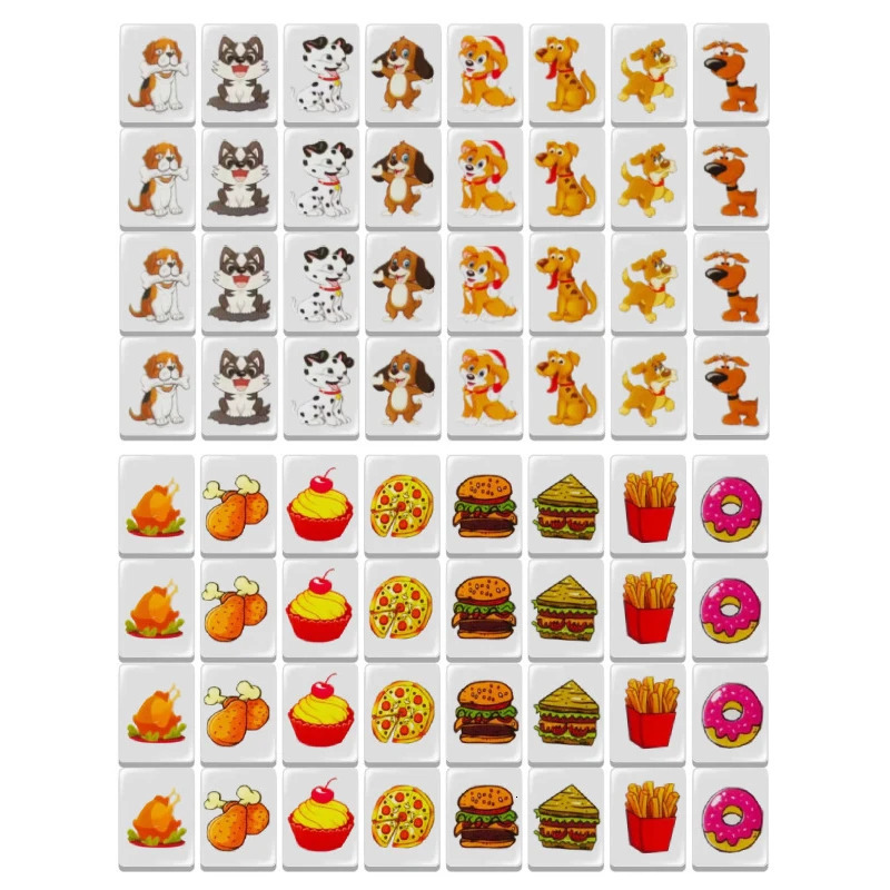 Seaside Escape Mahjong Blocks Tile Mini Finger Mahjong Expressing Animal Matching Game Puzzle Toy Party Fun Games for Parents and Children 241212