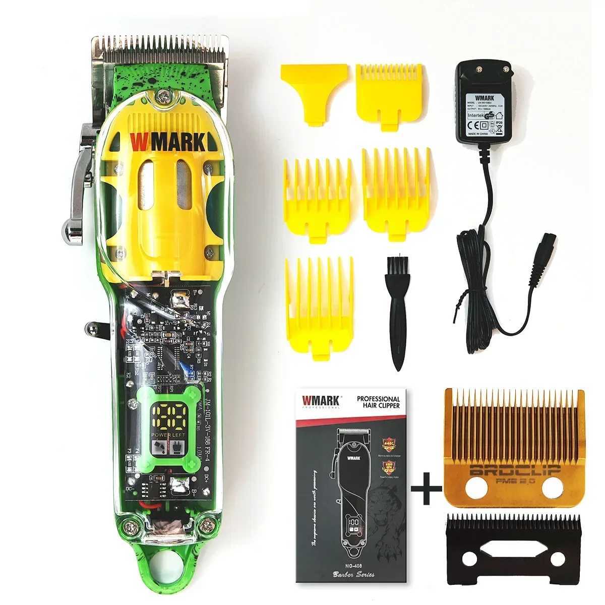 NG-408 NG-508 NG-995 Professional WMARK Hair Clipper Kit Electric Shaver Mens Hair Clipper Mens Trimmer M241212
