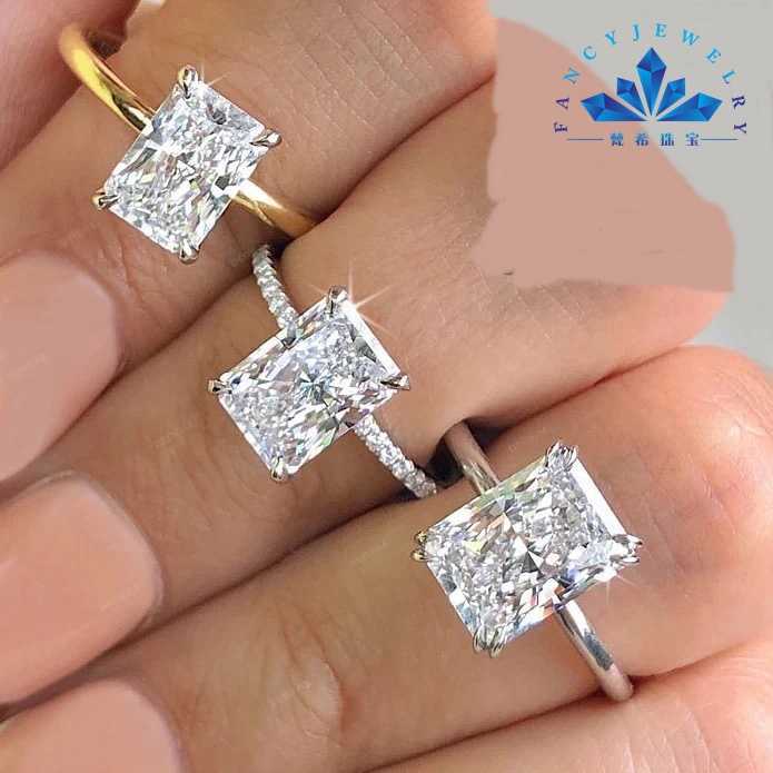 Fine jewelry 2CT Lab Diamond Ring 14K Solid Gold CVD diamond ring D E F VVS VS Lab Grown Diamond Ring IGI for Women Wedding
