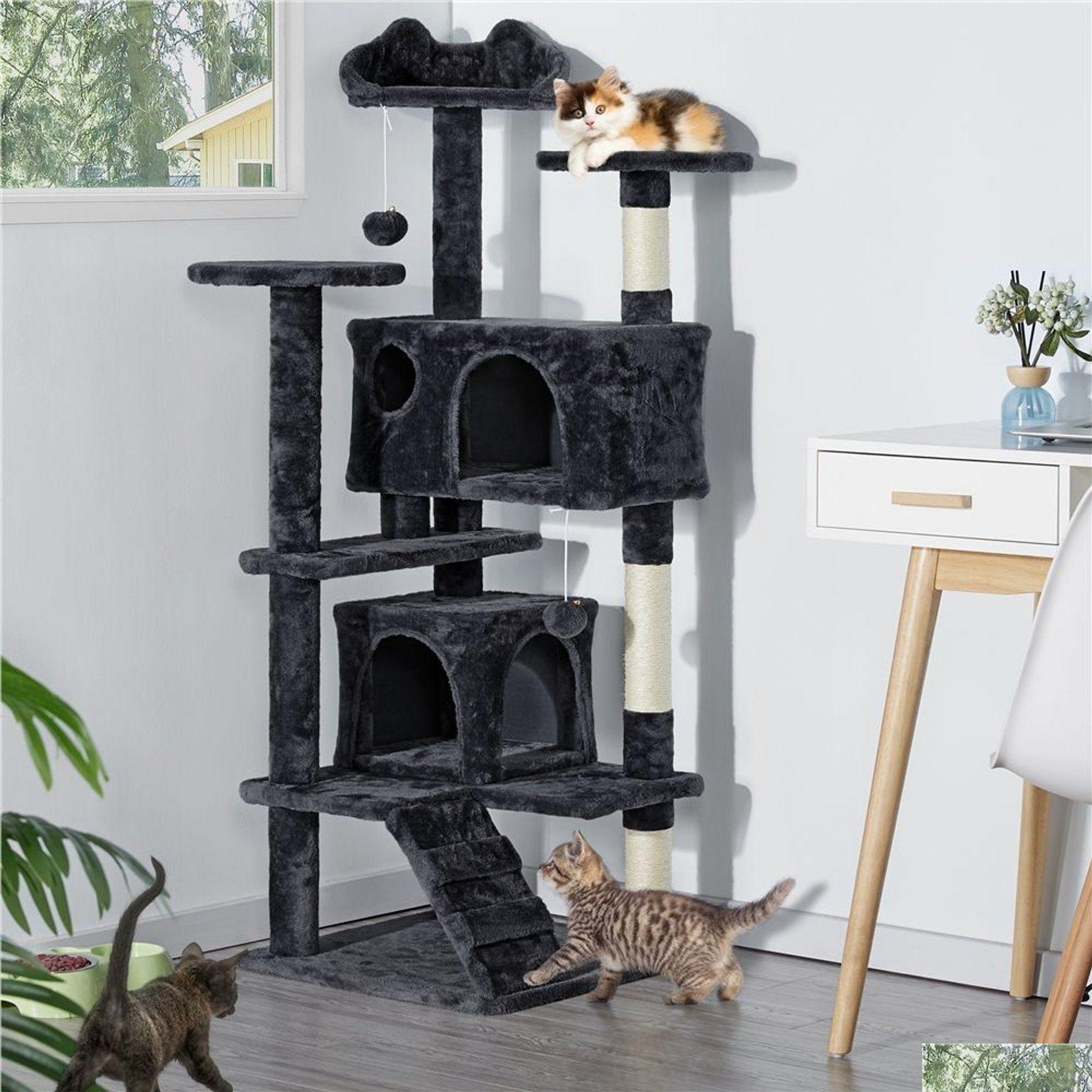 Cat Condo Yaheetech Scratching Tree Drop Delivery Pet Supplies Furniture Scratchers Otdah