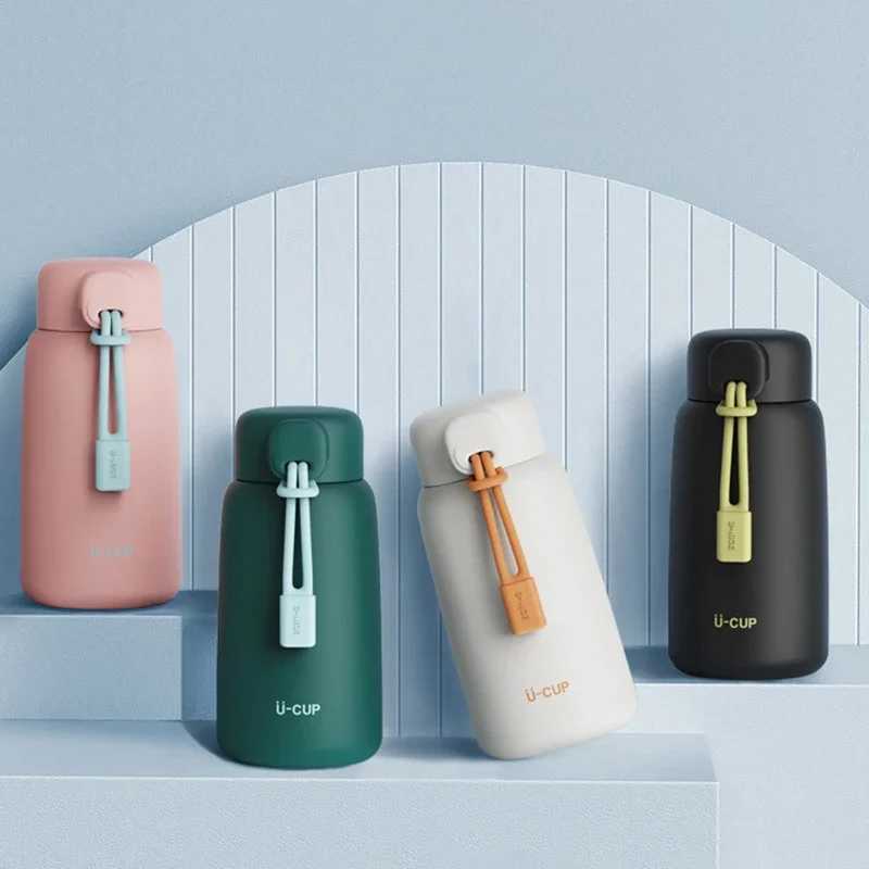304 stainless steel insulated water bottle belly coffee cup portable insulated water bottle Y241211