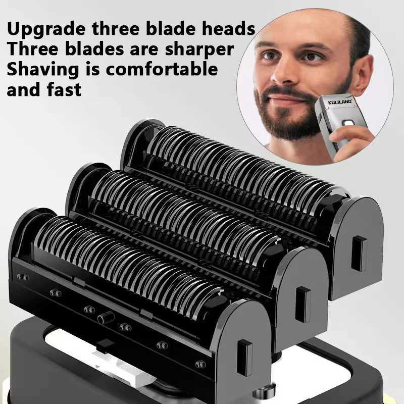 Professional hair clipper LCD hair clipper mens hair salon strong precision processing beard hair clipper Kulilang R55 R66 R11 W241212