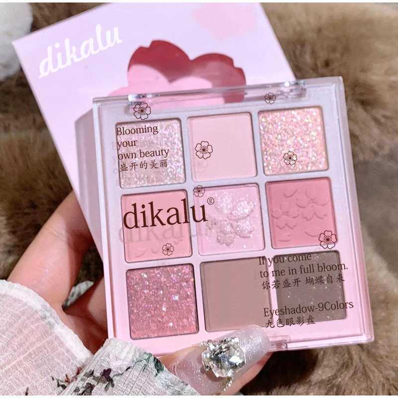 9 Colors Glitter Snow Princess Eyeshadow Palette Dream Girls Eye Shadow Pink Brown Nude Light Makeup Highlights EyesW241212