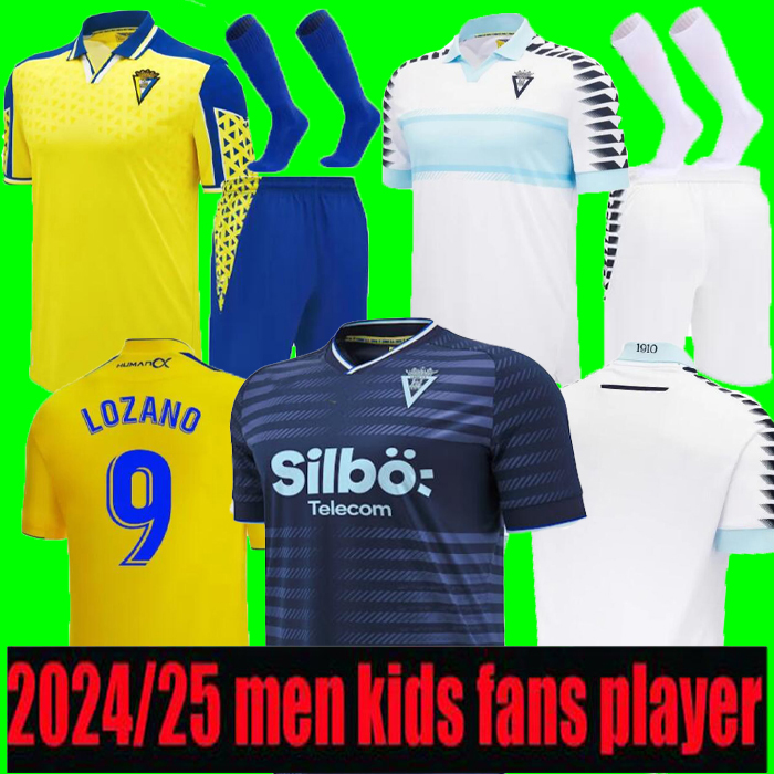 24 25 Cadiz soccer jerseys CADIZ CF 2024 2025 LOZANO ALEX Bodiger Juan Cala 3RD CAMISETA ASCENSO A LIGA SANTANDER de Carnaval men kids home away Special football shirts