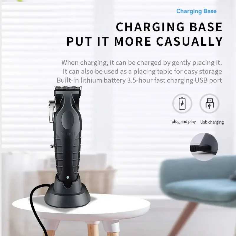 Kemei Professional Hair Clipper For Men Adjustable Beard Electric Hair Trimmer Rechargeable Hair Cutting Machine Barber tool W241212