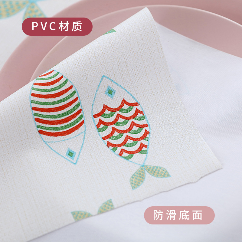 2026 Rectangular Flag Dinning Table Mat Tablecloth PVC Waterproof Oil-proof