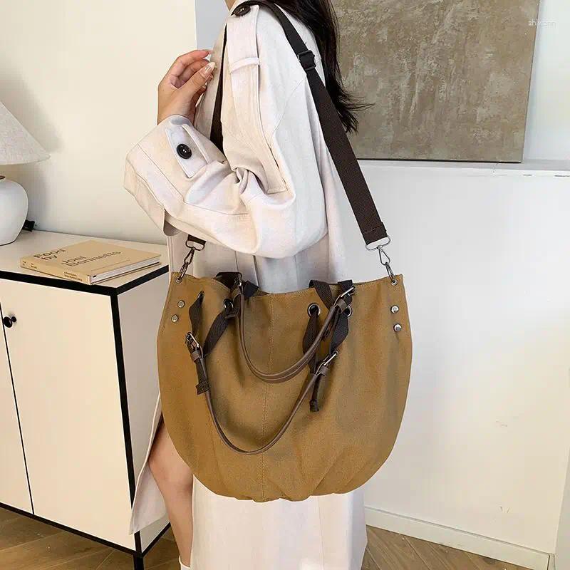 2025 NEW Waist Bags Retro Workwear Bag Trendy Brand Canvas Fashionable Large Capacity Multifunctional Crossbody zhanyishengli