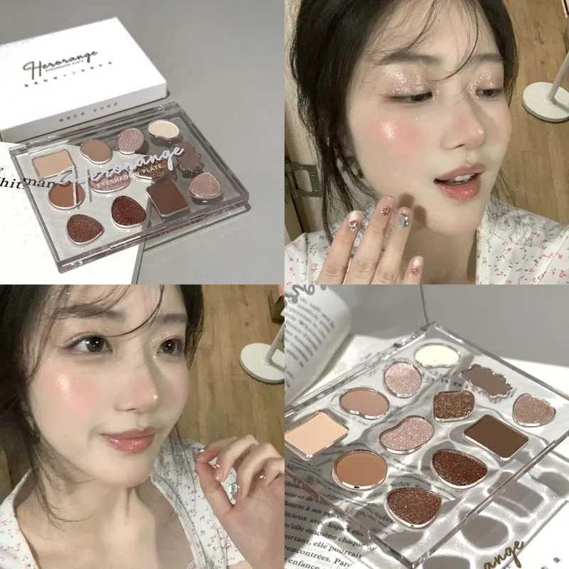 12 color eye shadow palette delicate powder fly free powder shimmer natural growth comprehensive paletteW241212