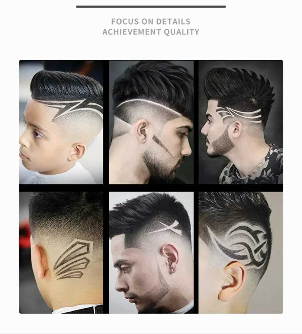 KEMEI Electric T9 Hair Clipper Mens Hair Clipper Professional Hair Clipper Beard Rechargeable Oil Head Trimmer KM-1757 W241212