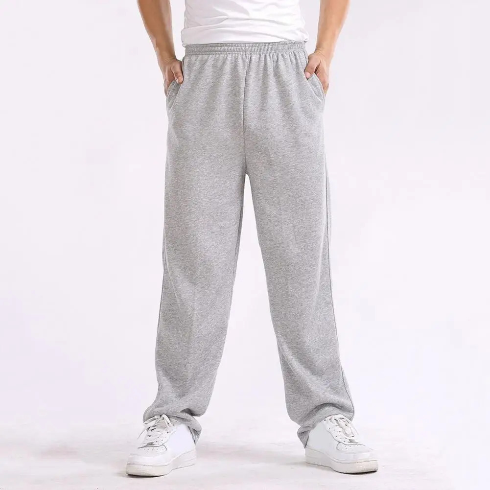 Mens Baggy Pants Trousers Solid Color Slim Fitted Sweatpants Elastic Casual Homme Plus Size 4XL Joggers 241203Z