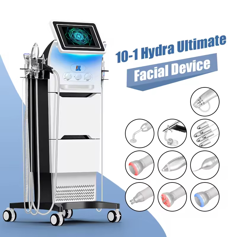 Professional H2O2 Face Dermabrasion Face Meso Water Light Aqua Peeling 10 in 1 beauty Spa Bubble Visual Exfoliation Deep Faceting Instrument