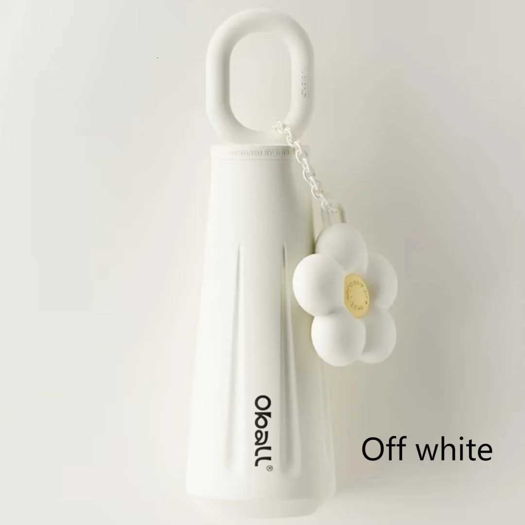 450ML Girl Portable Stainless Steel Insulated Cup Simple Elegant Fresh Goddess Cup Car Sports Bottle Water Cup Coffee Y241211