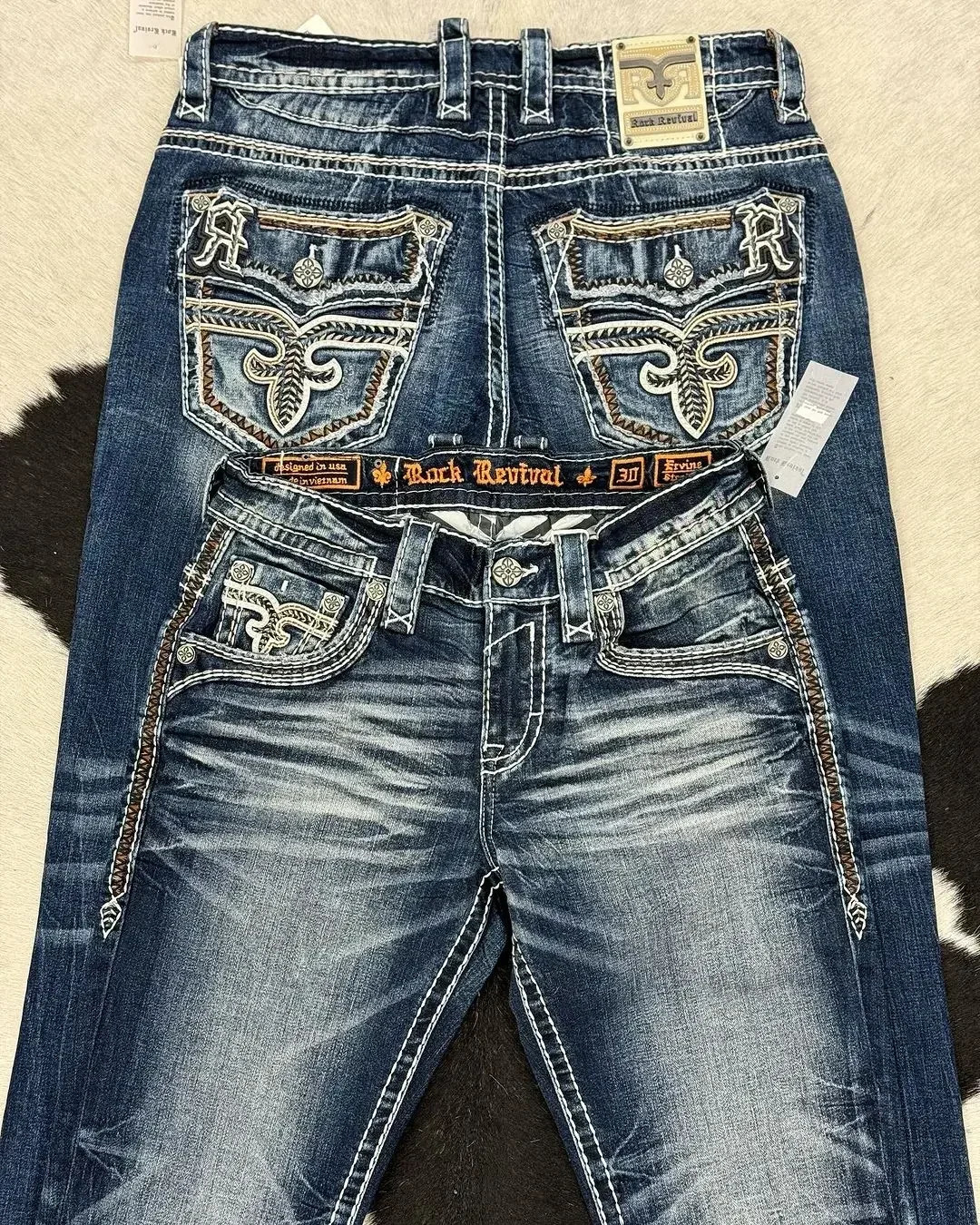 Street washed retro trend loose fitting casual jeans Gothic hip-hop retro straight leg pants Y2K high waisted pants 241211
