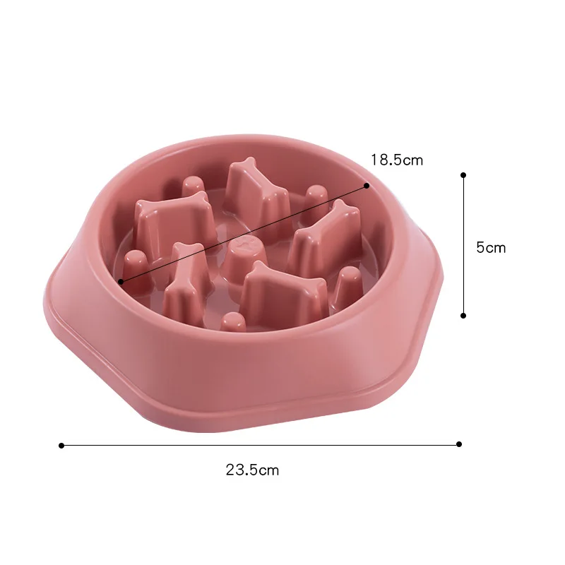 free shipping Wholesale Anti Chocking Slower Feeder Dog High Quality PP Anxiety Pet Food Feeding Bowl