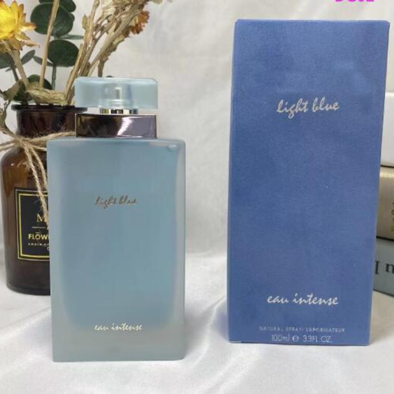Popular Mens And Light Blue Womens Glass Bottle Perfume Durable Natural Deodorant Fast Delivery Ml