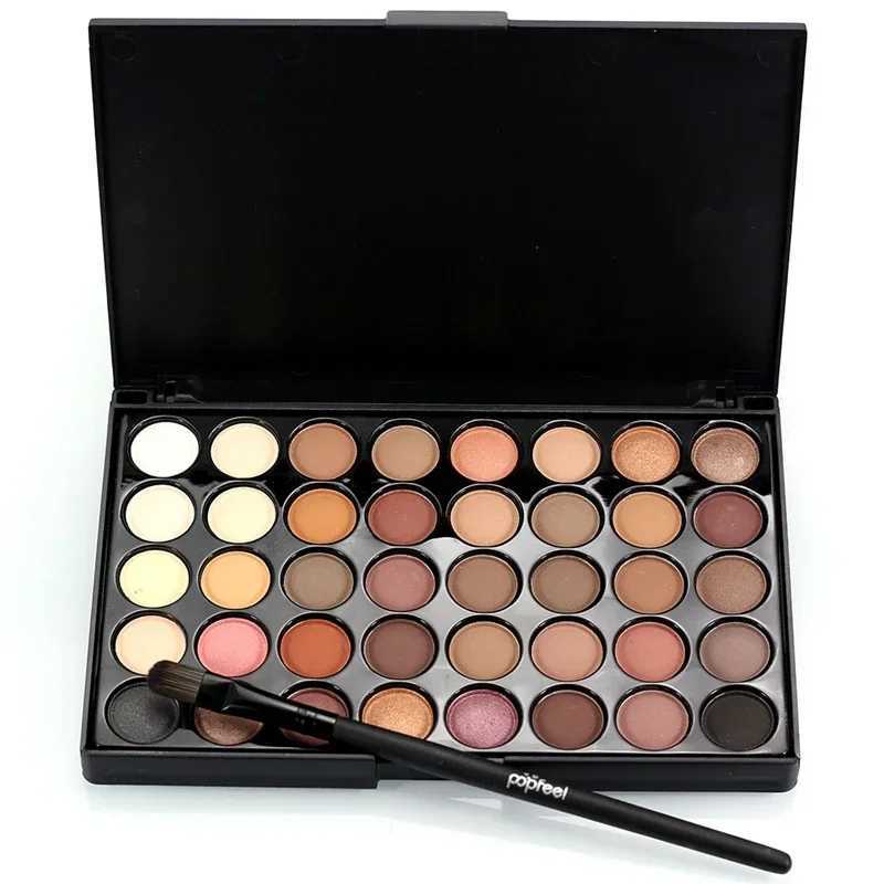 40 Colors Matte Eyeshadow Palette Make Up Earth Palette EyeShadow Makeup Glitter Waterproof Lasting Makeup Add Eye Shadow BrushW241212