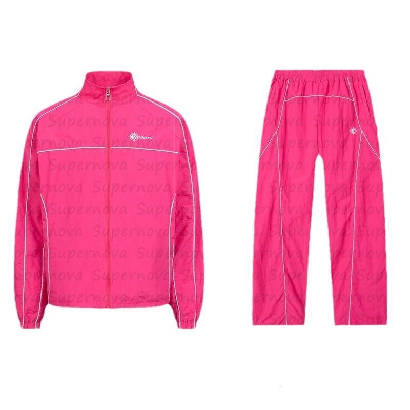 tracksuit men autumn and winter tracksuit windbreaker set coat solid color y2k hoodie fashionable and simple style street zipper men jacket for women 