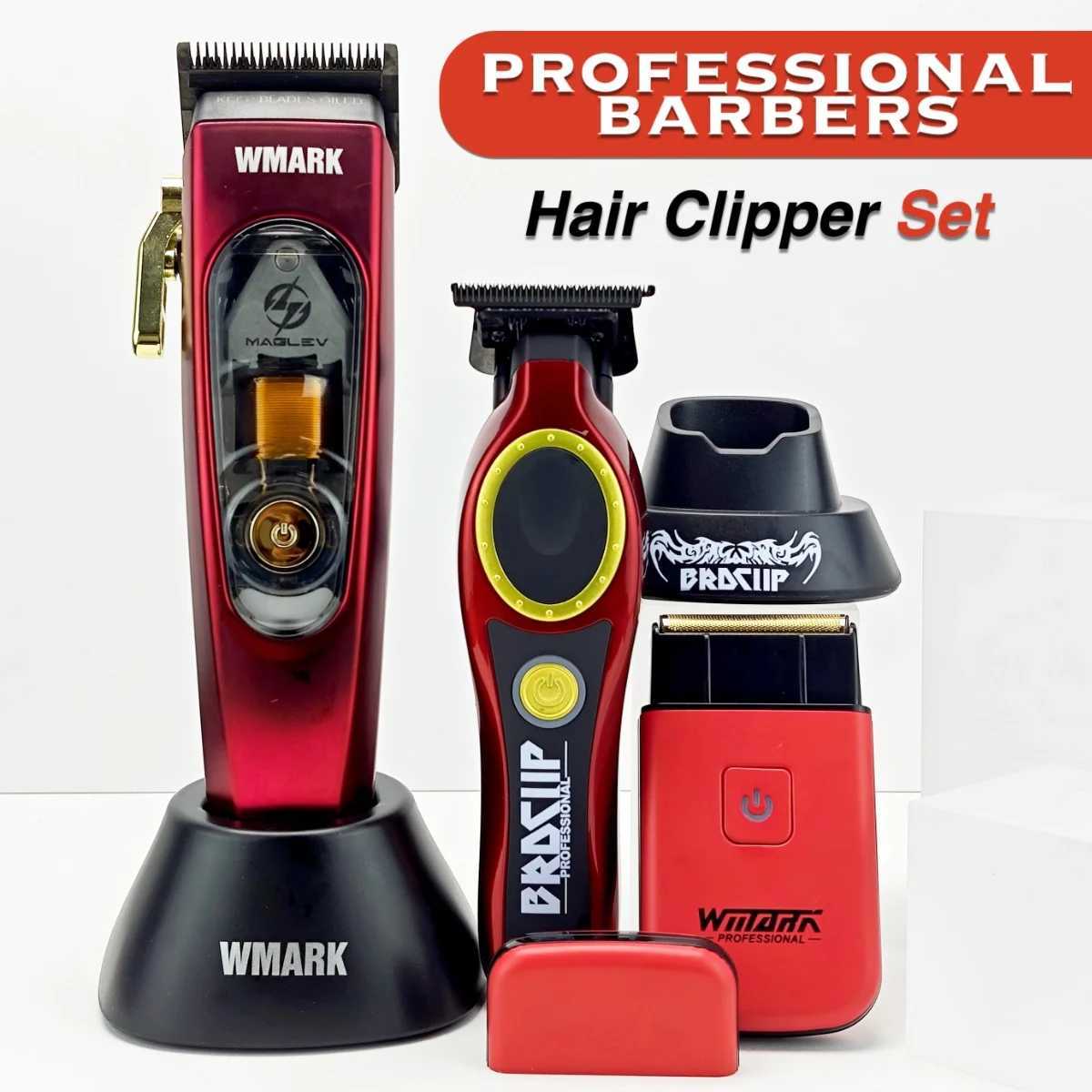 WMARK Professional Electric Hair Clipper NG-9004 BRDCLIP 101PRO Hair Clipper 3-color Cover Electric Shaver NG-7901 Hair Salon W241212