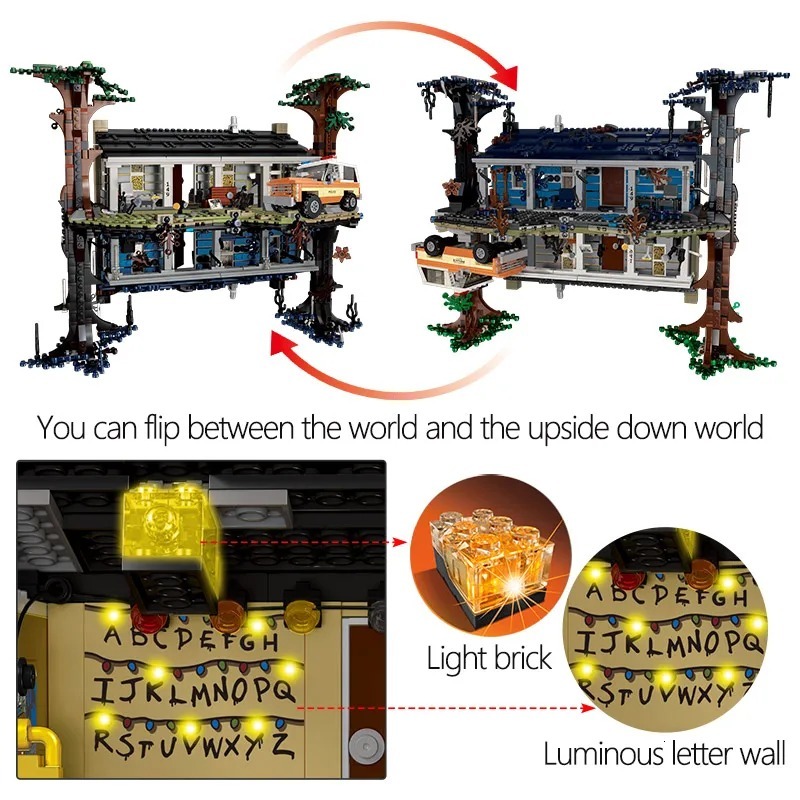 2287Pcs 75810 Stranger Things The Upside Down Building Blocks Set Children Toys 11538 Bricks Gift