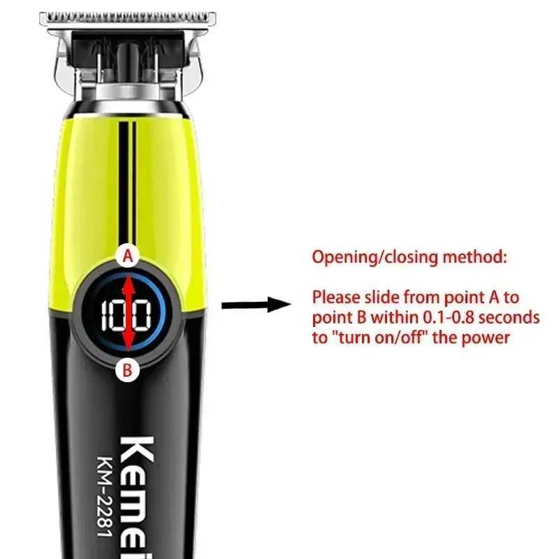 Kemei Original Barber Kit Professional Electric Barber Mens Rechargeable Shaver KM-2035 KM-2281 KM-TX7 W241212