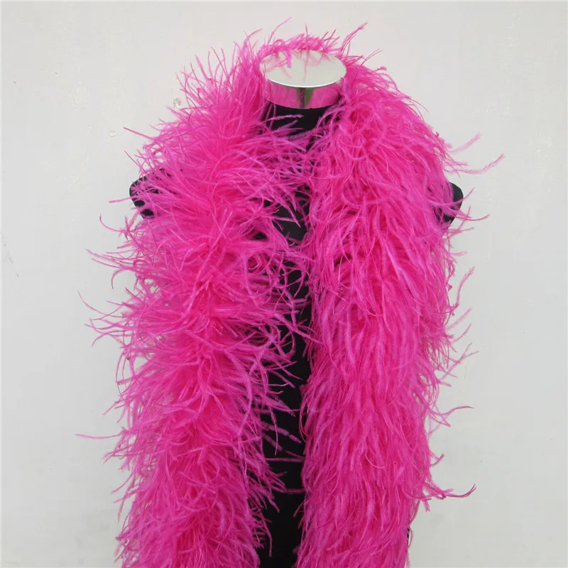 YY Tesco 2-meter Fluffy Ostrich Feather Boa Skirt Costume/Party Decoration/Shore/Craft Rose Feather Boa in Wedding Decorations 241212