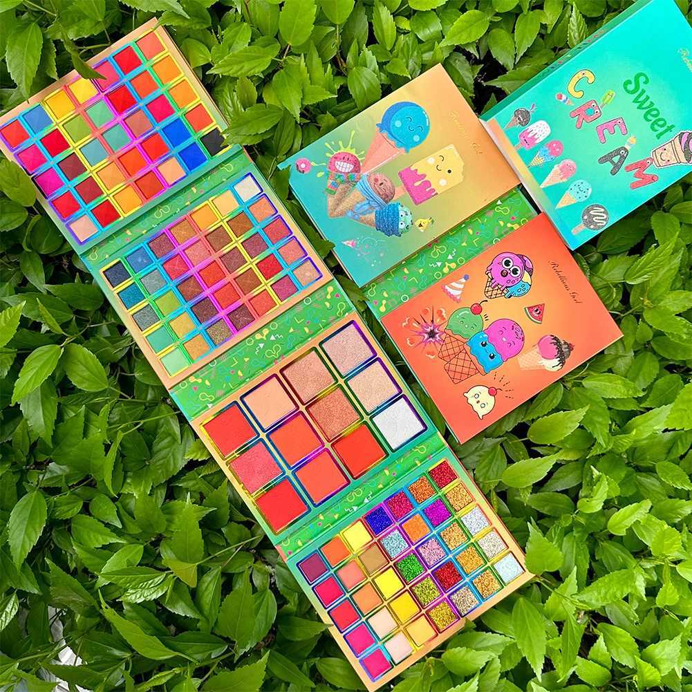 117 Color eye shadow Palette Color Folding Style Makeup Palette Glass Shiny Finish Makeup Gifts Cosmetics Charming EyesW241212