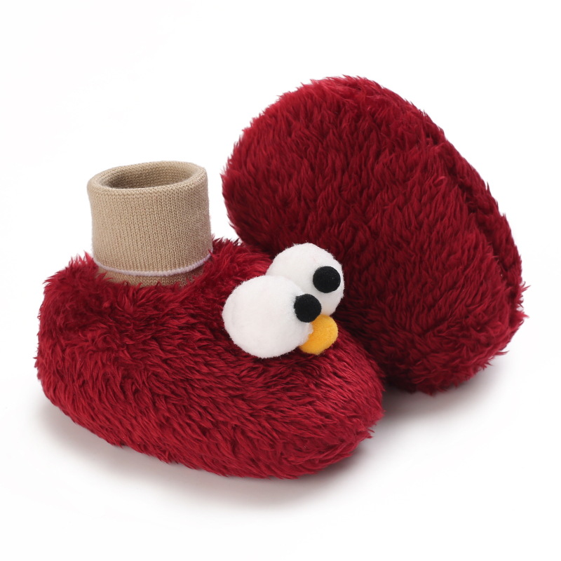 Winter Newborn Baby Socks Shoes Warm Cartoon Toddler First Walkers Boots Cotton Comfort Soft Anti-slip Warm Infant Shoes Cutefeet 0-18 Months