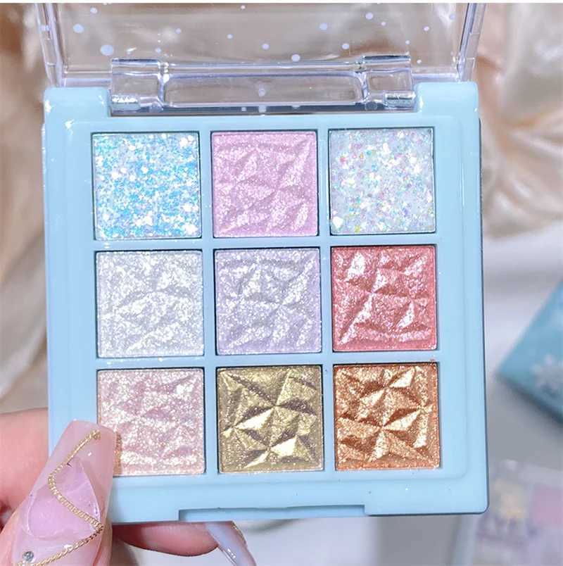 Dream Girl Eyeshadow Palette 9 Colors Snowflake Shimmer Matte Highlights Cool Tone Eye Shadow Korean Make-up Women CosmeticW241212