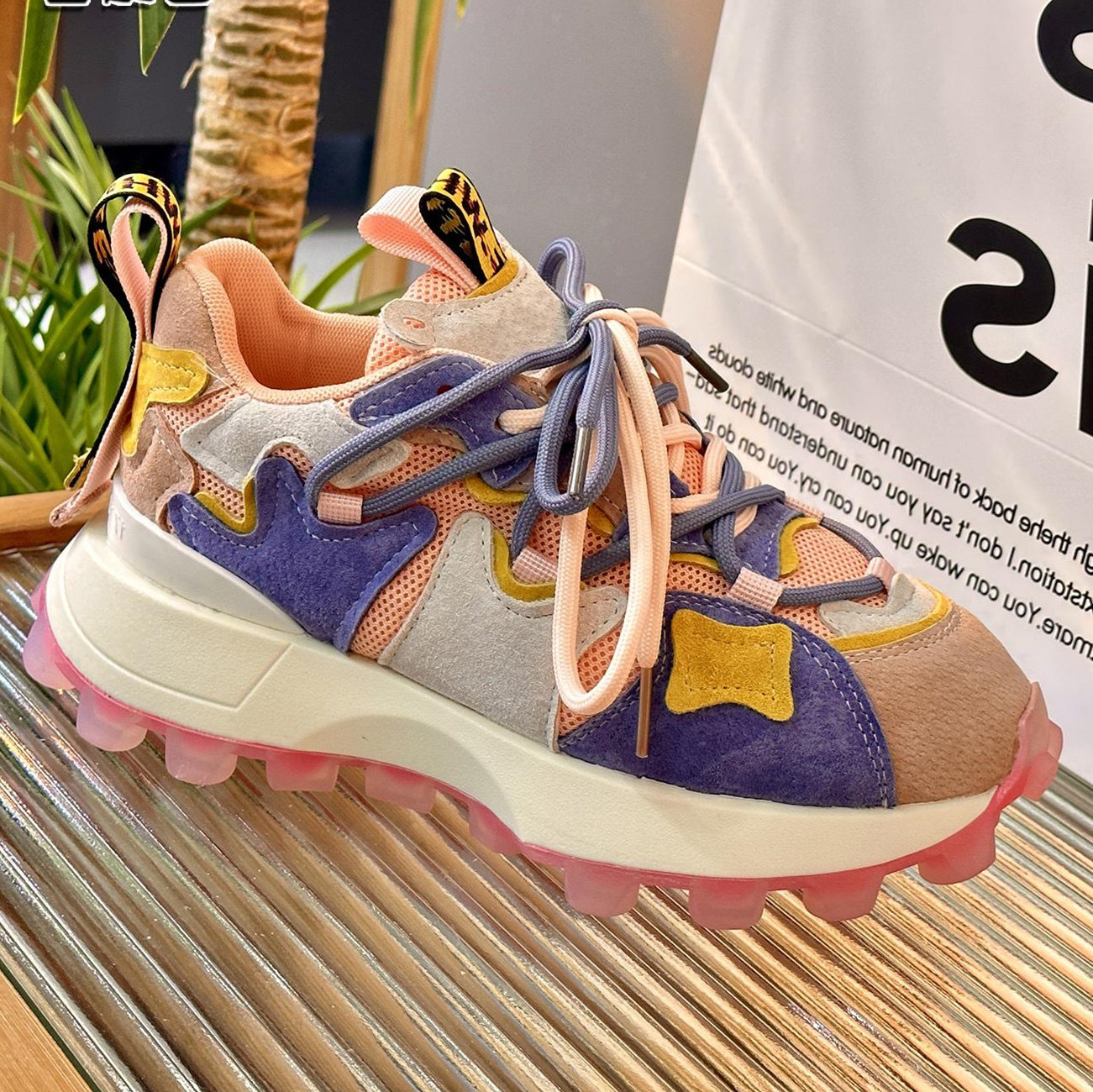 Hong Kong style fashion daddy shoes female 2024 spring new ins student casual heightening sports shoes female Size 35-40