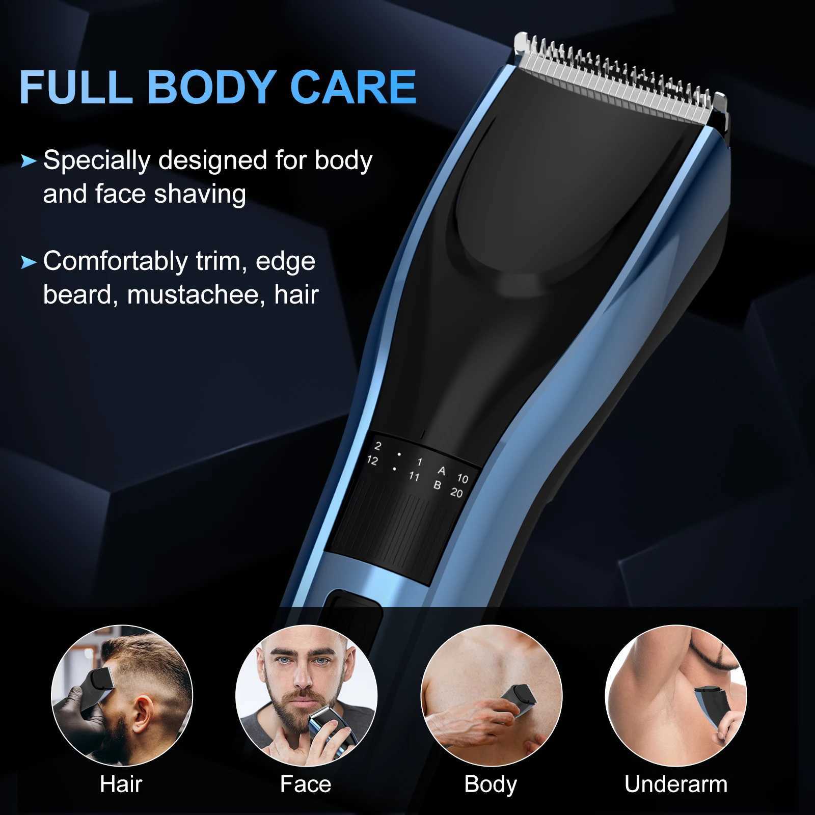 Sejoy electric hair clipper suitable for men women rechargeable LED display screens hair clippers beard trimmers professional hairdressers W241212
