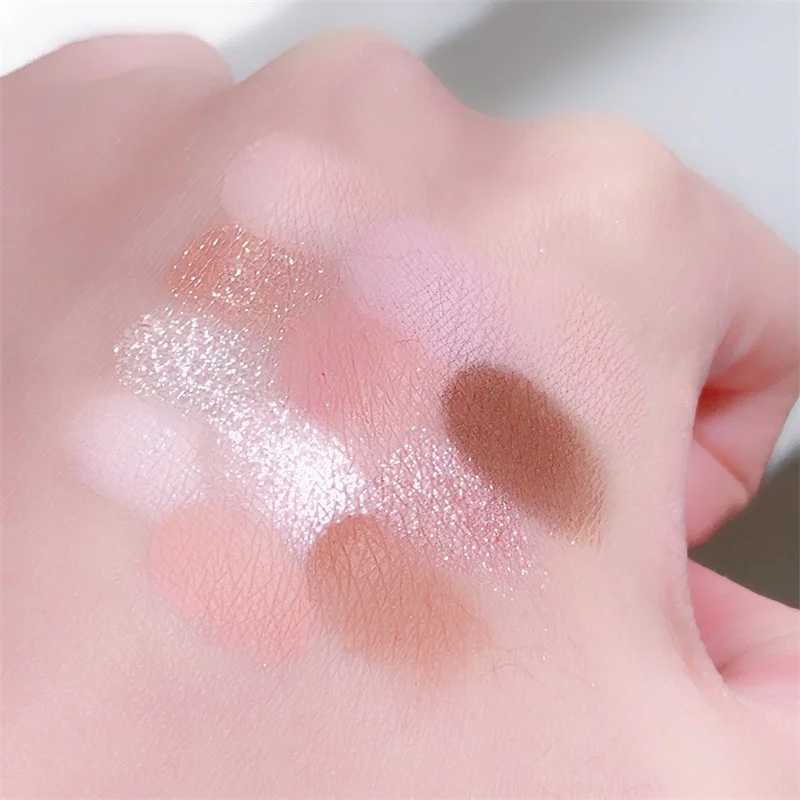 12Colors Love Heart Pink Eyeshadow Palette Natural Cool Tone Low Saturation Matte Eyeshadow Pallet Brown Korean Makeup CosmeticW241212