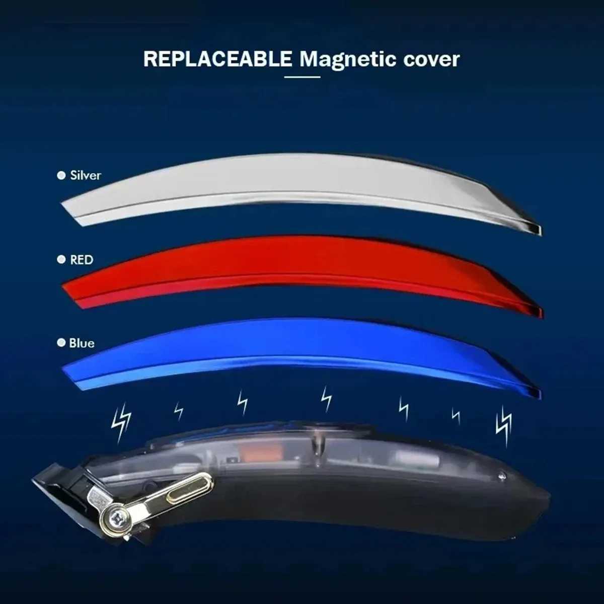 New WMARK NG-9004 Mens Hair Clipper MAGLEV Motor 10000RPM Hair Clipper Cordless Charging Edge Clipper W241212