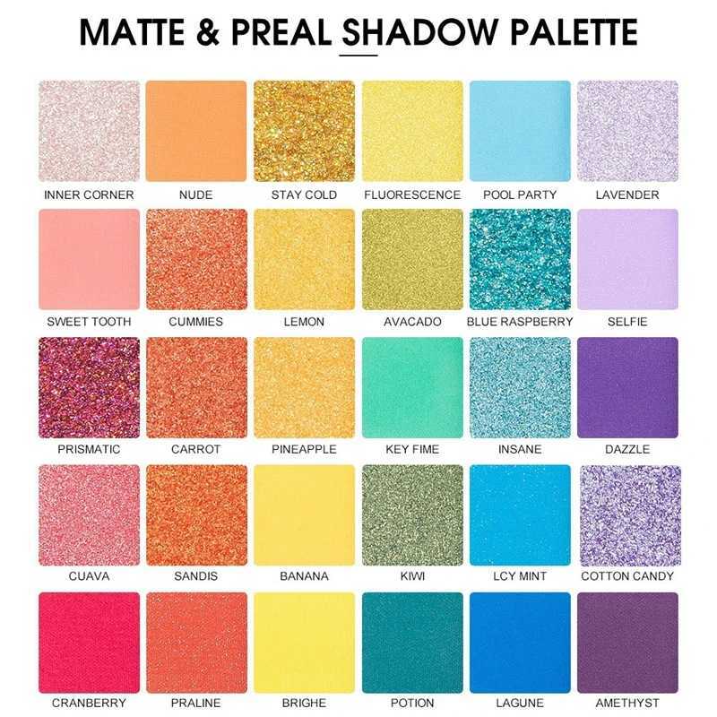 30 color dreamy rainbow eye shadow palette practical makeup eye shadow safe light eye shadow palette ldren stage makeupW241212