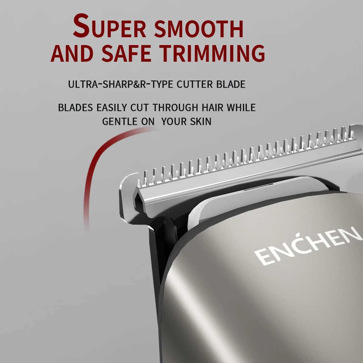 ENCHEN Hair Trimmer Professional Hair Clipper Multi functional Portable Body Trimmer Shaver for Men - Beardo 2 W241212