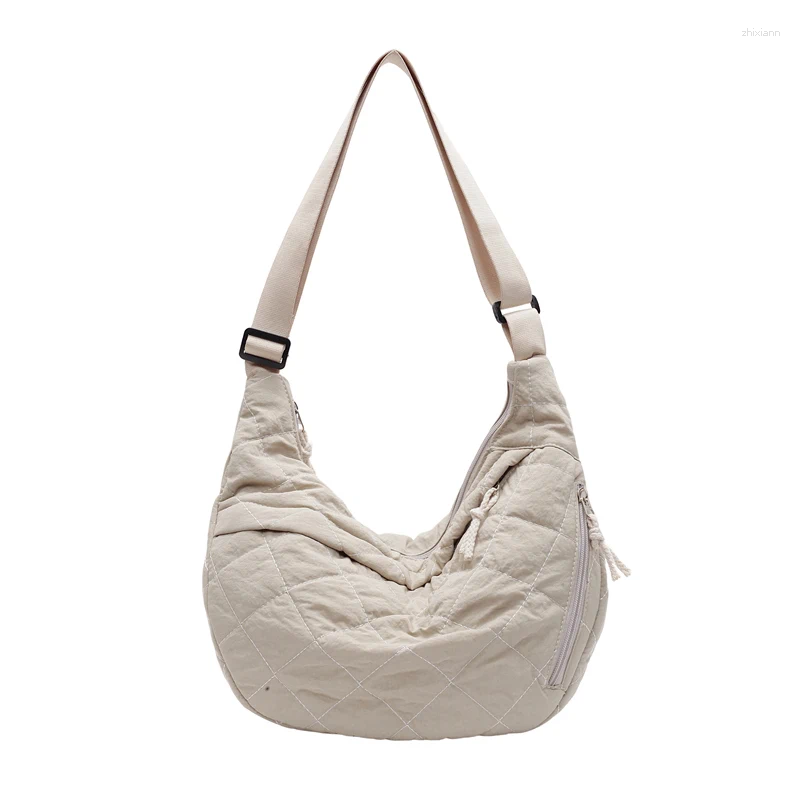 Totes Quilted Fabric Shoulder Crossbody Bag For Women Fall Winter Fashion Versatile And Spacious Design Daily Use zhanyishengli