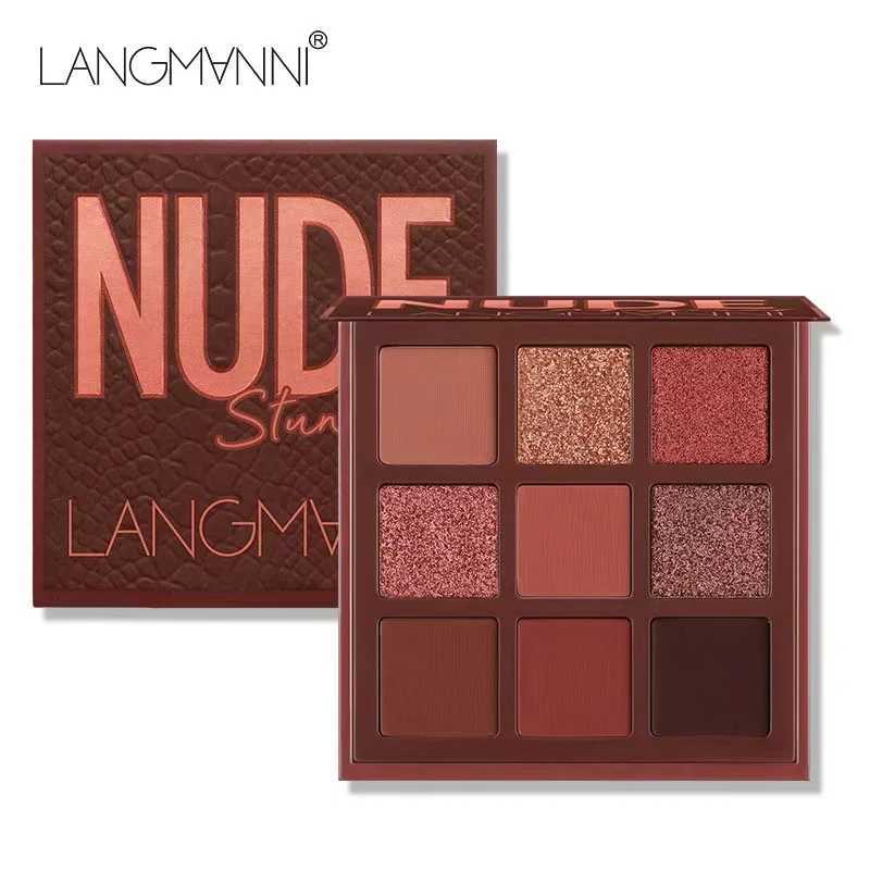 9 Colors Nude Eyeshadow Makeup Palette Matte Long Lasting Waterproof Eye ShadowW241212