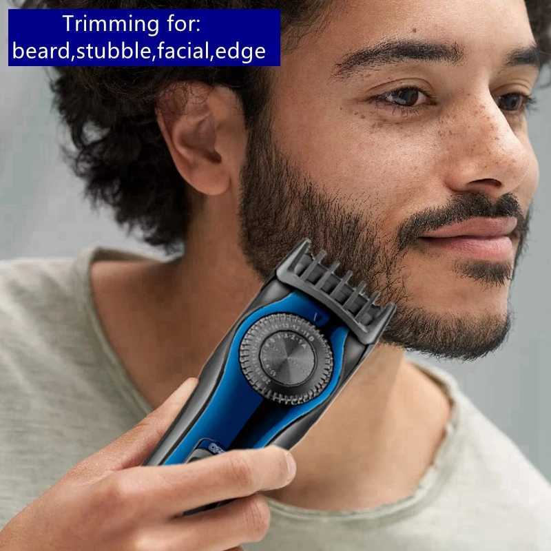 VGR wiring harness/cordless 1-20mm adjustable beard trimmer suitable for mens beauty edge charging electric hair clippers 38 sets W241212